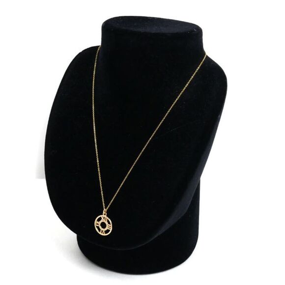 Pre Loved tiffany & co Atlas Pendant Roman Numerals Women Gold Necklaces - Picture 6 of 6